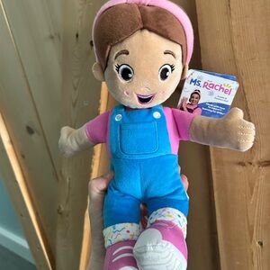 Rachel Plush Doll - Pink & Blue Kids Toy